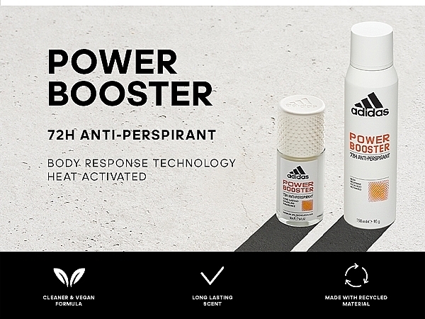 Antyperspirant w sprayu - Adidas Power Booster Women 72H Anti-Perspirant — Zdjęcie N3