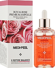 Esencja przeciwstarzeniowa z różą - MEDIPEEL Luxury Royal Rose Ampoule — Zdjęcie N2