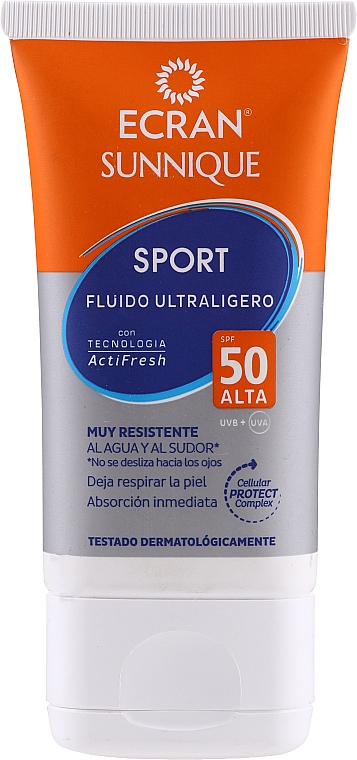 Ultralekki balsam przeciwsłoneczny dla osób aktywnych z filtrem SPF 50 - Ecran Sun Sport Ultralight Fluid — Zdjęcie N1