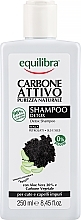 Szampon oczyszczający z aktywnym węglem drzewnym i aloesem - Equilibra Active Charcoal Detox Shampoo — Zdjęcie N1
