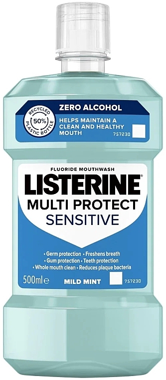 Płyn do płukania jamy ustnej - Listerine Multi Protect Sensitive Mouthwash — Zdjęcie N1