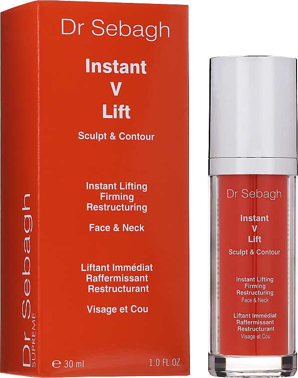 Ekspresowo liftingujące serum odbudowujące do twarzy i szyi - Dr Sebagh Supreme Instant V Lift — Zdjęcie N2