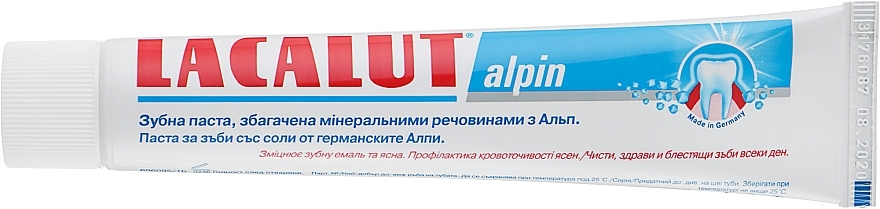 Pasta do zębów "Alpin" - Lacalut — Zdjęcie N2