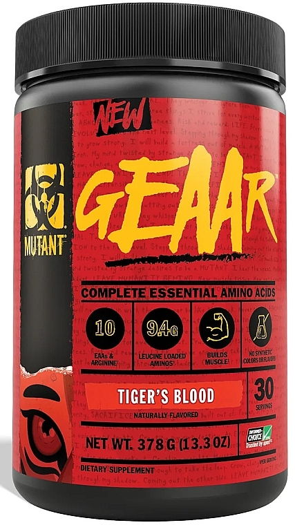 Kompleks aminokwasów Tygrysia krew - Mutant Geaar Tiger's Blood — Zdjęcie N1
