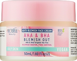 Krem do twarzy z kwasami - Victoria Beauty AHA & BHA Blemish Out — Zdjęcie N1