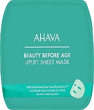 Liftingująco-regenerująca maska na tkaninie do twarzy - Ahava Uplifting & Firming Sheet Mask — Zdjęcie N2