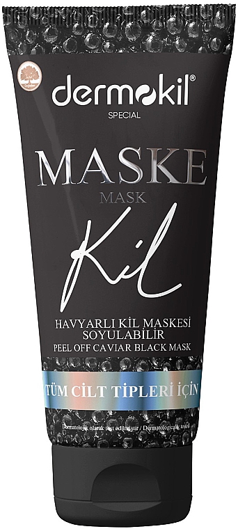 Maska do twarzy - Dermokil Peel Off Caviar Black Clay Mask (tube) — Zdjęcie N1