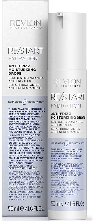 Serum do włosów anti-fizz - Revlon Professional Restart Hydration Anti-frizz Moisturizing Drops