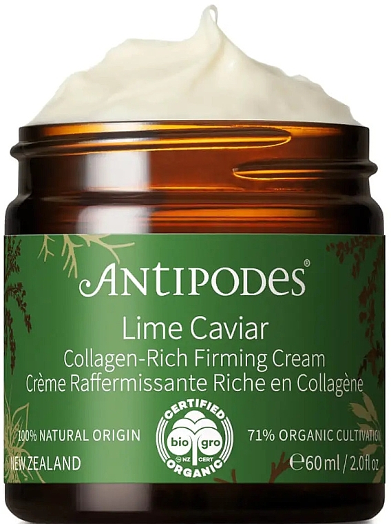 Ujędrniający krem do twarzy - Antipodes Lime Caviar Collagen-Rich Firming Cream — Zdjęcie N1