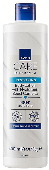 Rewitalizujący balsam do ciała z kwasem hialuronowym - Avon Care Derma Restoring Body Lotion — Zdjęcie N1