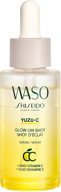 Dwufazowe serum do twarzy - Shiseido Waso Yuzu-C Glow-On Shot 