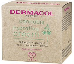 Uspokajająco-nawilżający krem do twarzy z olejem konopnym - Dermacol Cannabis Hydrating Cream — Zdjęcie N1