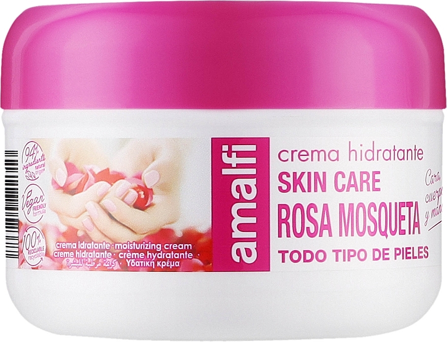 Krem do twarzy, rąk i ciała Dzika Róża - Amalfi Sweet Skin Cream — Zdjęcie N1