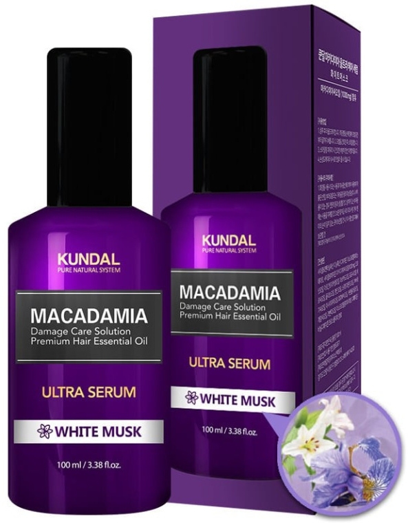 Ultraserum do włosów Białe piżmo - Kundal Macadamia White Musk Ultra Serum — Zdjęcie N4