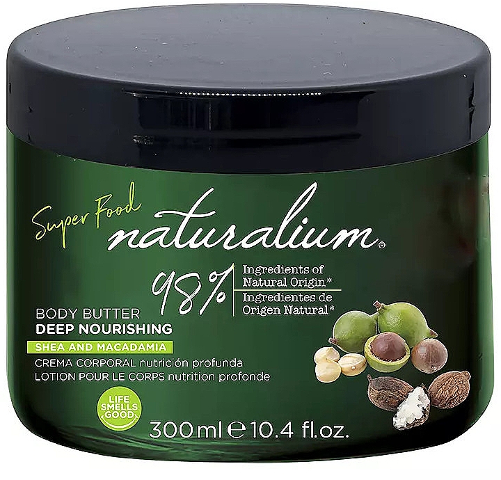 Masło do ciała z olejem makadamia - Naturalium Super Food Macadamia Oil Body Butter  — Zdjęcie N1