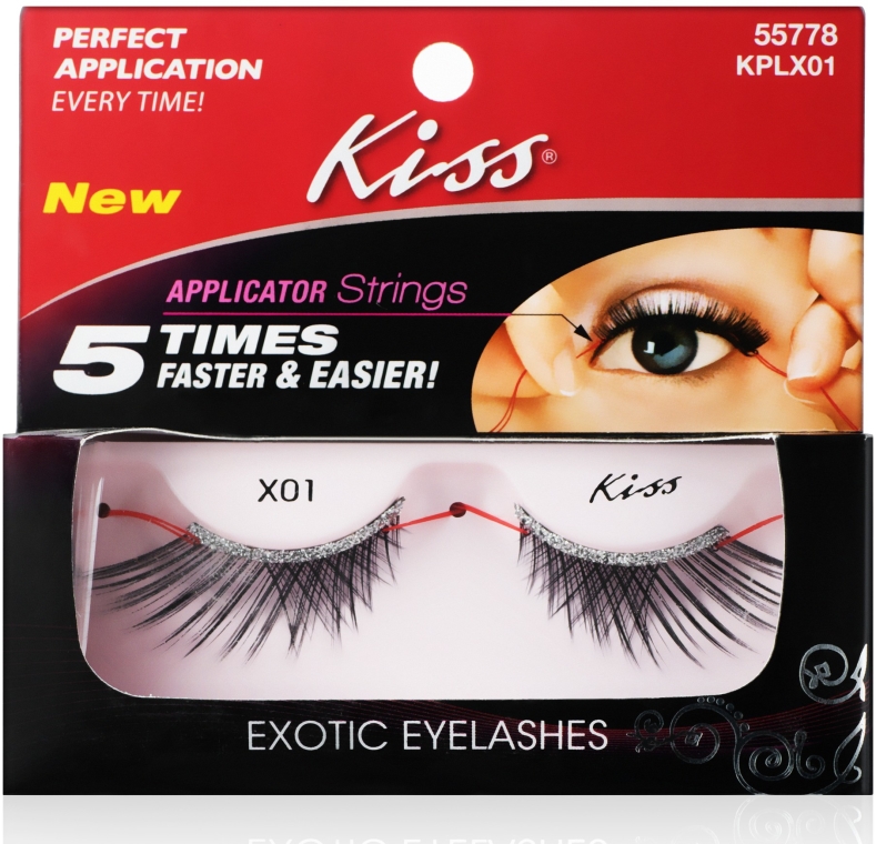 Sztuczne rzęsy z aplikatorem strunowym - Kiss IEnvy Exotic Premium Lashes — Zdjęcie N1