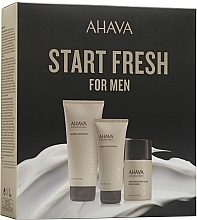 Zestaw do włosów - Ahava Start Fresh For Men (sh/gel/200ml + h/cr/100ml + ash/gel/50ml) — Zdjęcie N1