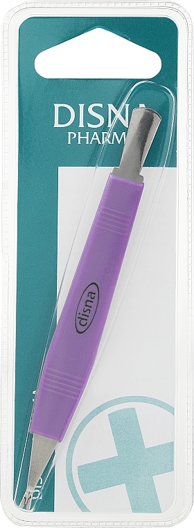 Kopytko i radełko do skórek, 11,8 cm, fioletowe - Disna Pharm — Zdjęcie N1