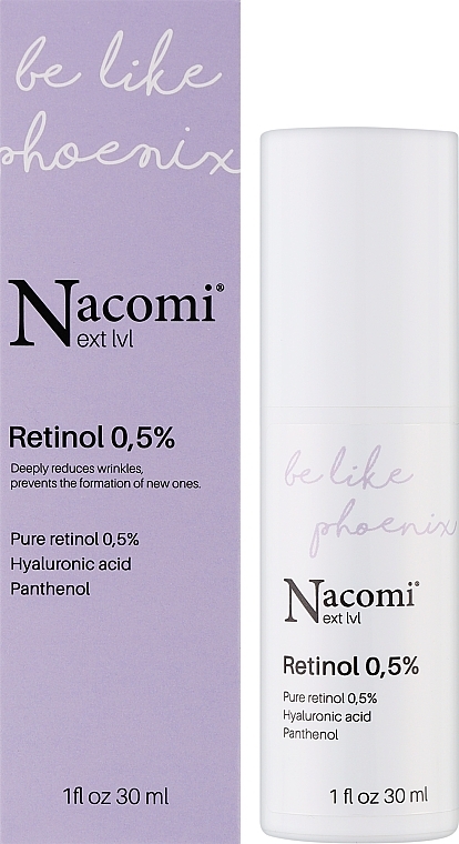 Serum do twarzy na noc z retinolem 0,5% - Nacomi Next Level Retinol 0,5% — Zdjęcie N2