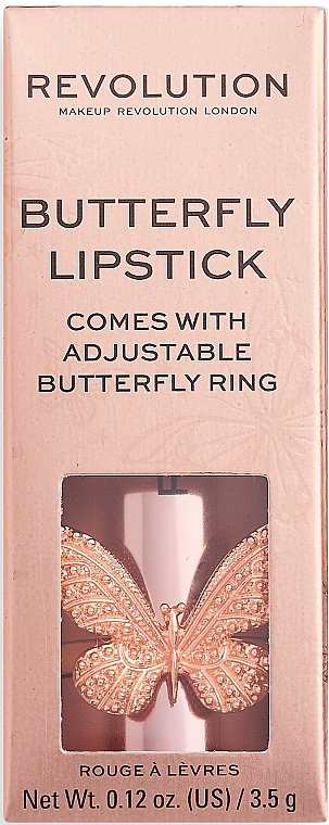 Szminka do ust - Makeup Revolution Precious Glamour Butterfly Velvet Lipstick — Zdjęcie N4