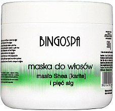 Maska do włosów z masłem shea i pięcioma algami - BingoSpa Shea Butter And Algae Hair Mask — Zdjęcie N1