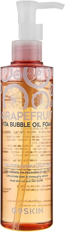 Pianka oczyszczająca do twarzy z ekstraktem z grejpfruta - G9Skin Grapefruit Vita Bubble Oil Foam — Zdjęcie N1