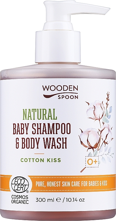 Szampon i żel do mycia ciała dla dzieci Bawełna - Wooden Spoon Natural Baby Shampoo & Body Wash Cotton Kiss — Zdjęcie N1