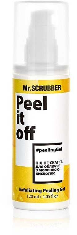 Peeling do twarzy z kwasem mlekowym - Mr.Scrubber Peel It Off Exfoliating Peeling Gel