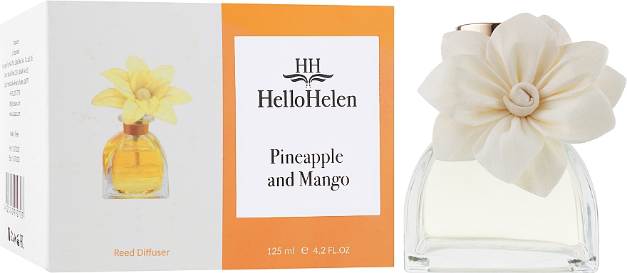 Dyfuzor zapachowy Ananas i Mango - HelloHelen Diffuser Pineapple and Mango — Zdjęcie N1