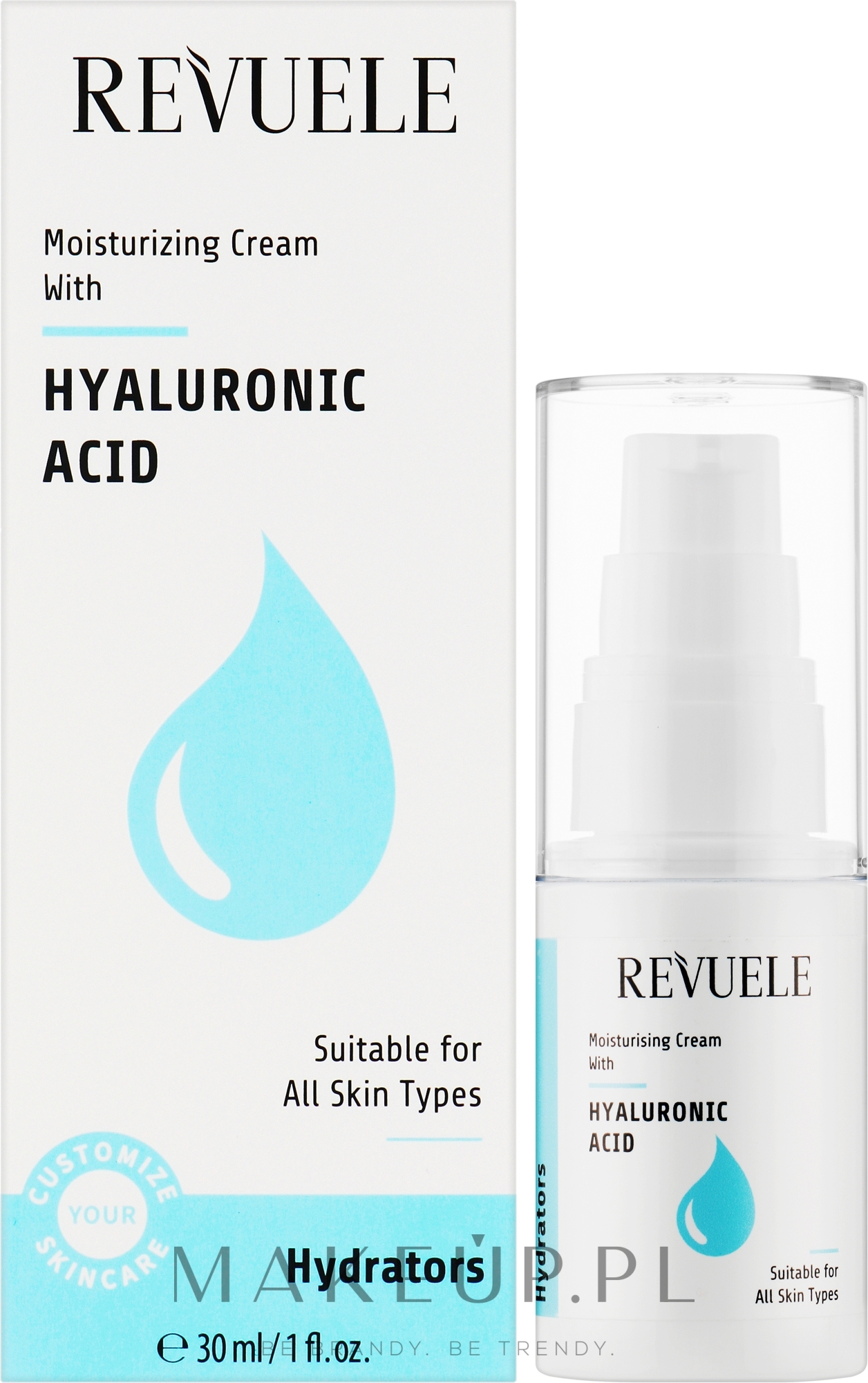 Nawilżające serum do twarzy z kwasem hialuronowym - Revuele Hydrators Hyaluronic Acid — Zdjęcie 30 ml