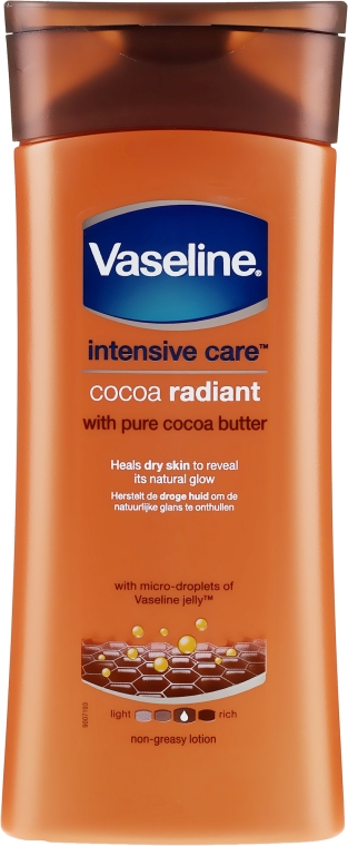 Nawilżający lotion do ciała - Vaseline Intensive Care Cocoa Radiant Lotion — Zdjęcie N1
