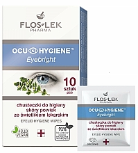 Kup Chusteczki do higieny skóry powiek ze świetlikiem lekarskim - Floslek Eyebright Eyelid Hygiene Wipes