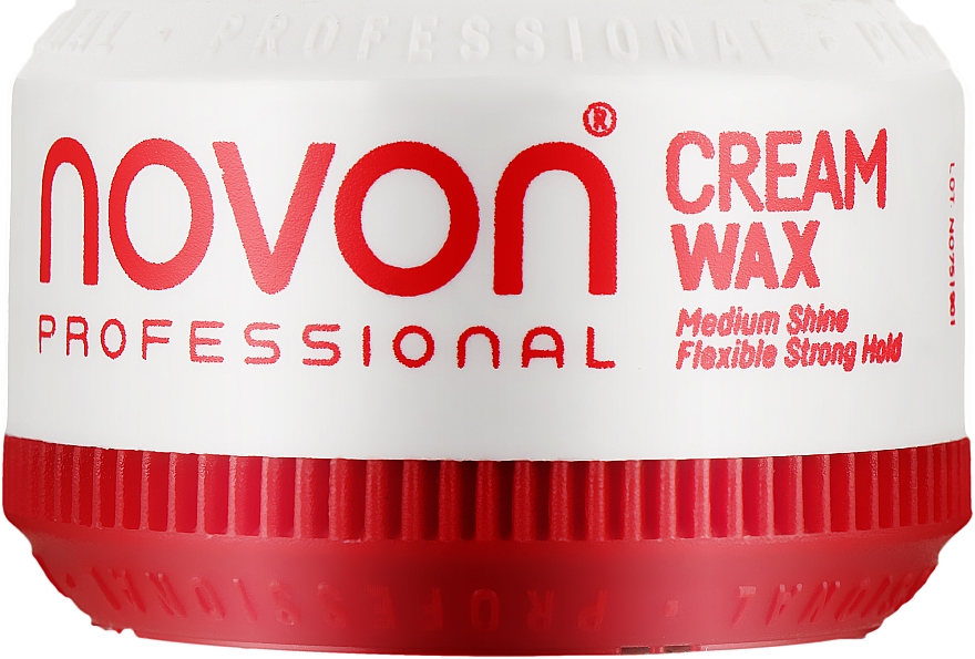 Pomada do włosów, silne utrwalenie - Novon Professional Cream Wax Flexible Strong Hold