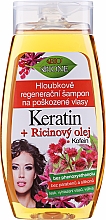 Regenerujący szampon do włosów zniszczonych - Bione Cosmetics Keratin + Castor Oil — Zdjęcie N5