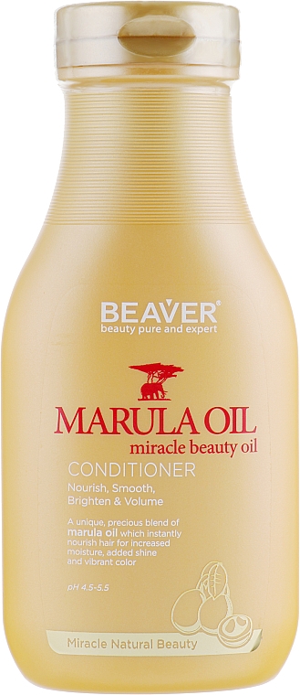 Odżywcza odżywka do włosów suchych i zniszczonych z olejkiem marula - Beaver Professional Nourish Marula Oil Conditioner — Zdjęcie N1