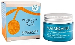 Krem przeciwsłoneczny do twarzy - Matarrania 100% Organic Face Sunscreen SPF50 — Zdjęcie N2