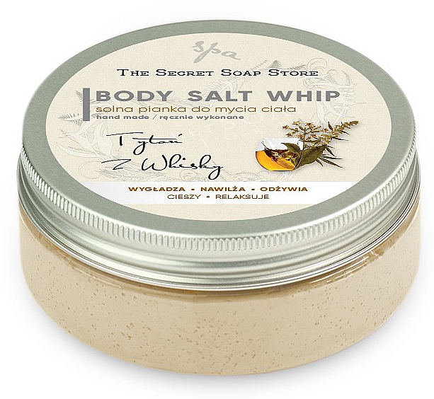 Solna pianka do mycia ciała - Soap&Friends Tobacco And Whiskey Body Salt Whip — Zdjęcie N1