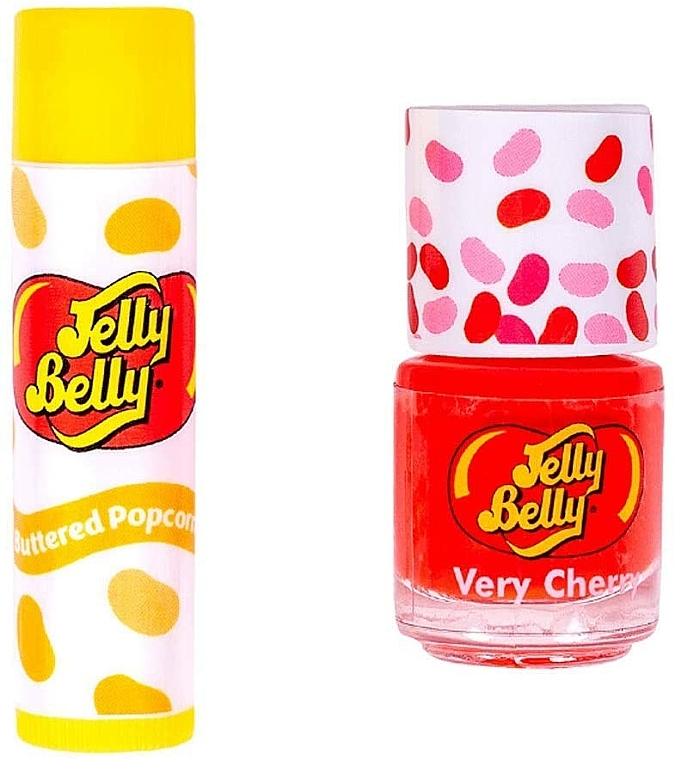 Zestaw - Jelly Belly Movie Mix Pack (lip/balm/4g + nail/polish/4ml + nail/file) — фото N3