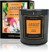 Świeca zapachowa - Areon Home Perfumes Premium Gold Amber Scented Candle — Zdjęcie N1