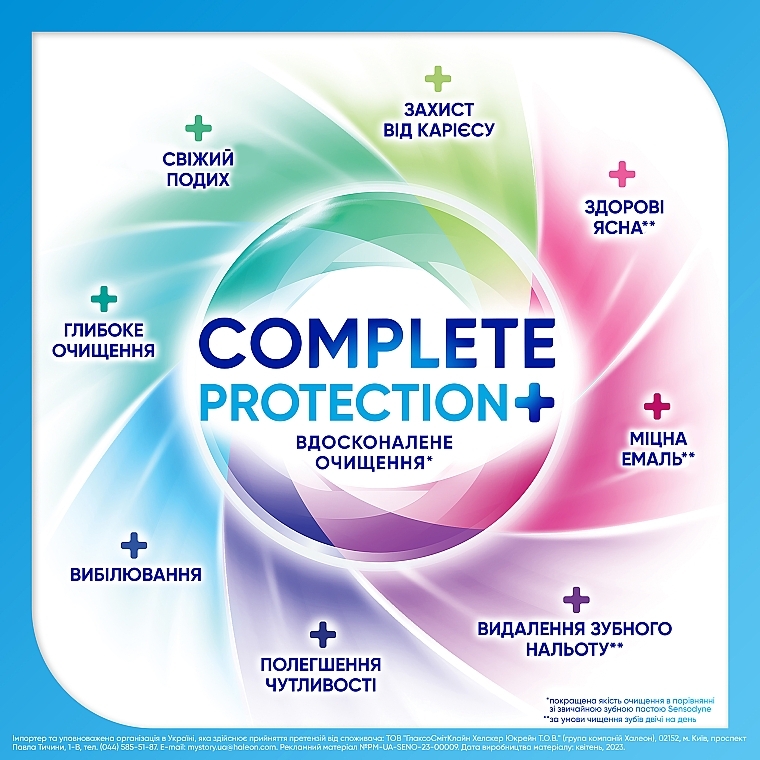 Pasta do zębów Kompleksowa ochrona+ - Sensodyne Complete Protection+ Toothpaste — Zdjęcie N2