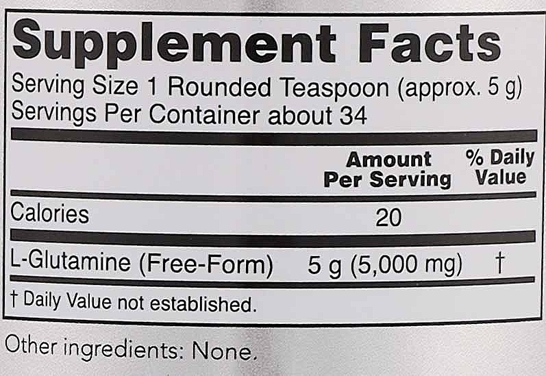 Glutamina w proszku - Now Foods Sports L-Glutamine Powder — Zdjęcie N5