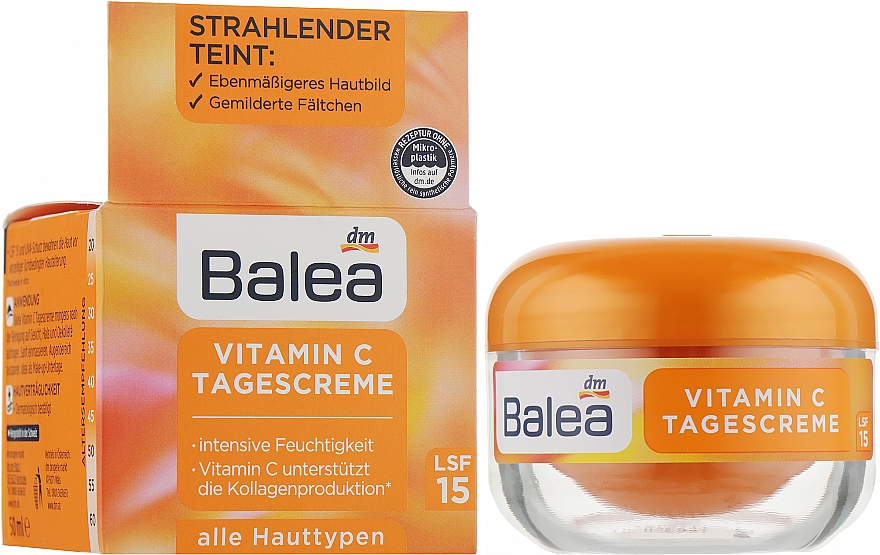 Krem do twarzy na dzień z witaminą C - Balea Vitamin C SPF15 — Zdjęcie N1