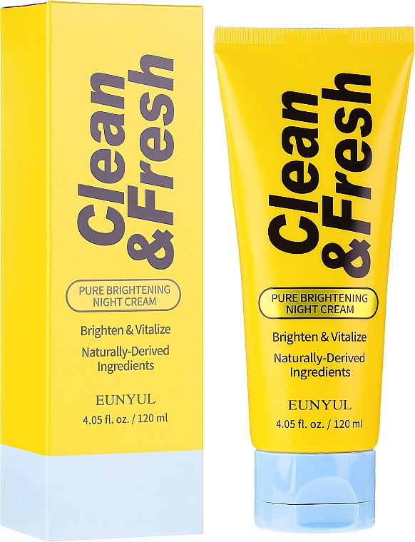 Rozjaśniający krem ​​do twarzy na noc - Eunyul Clean & Fresh Pure Brightening Night Cream — фото N1