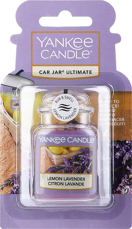 Zapach do samochodu - Yankee Candle Ultimate Car Jar Lemon Lavender — Zdjęcie N1