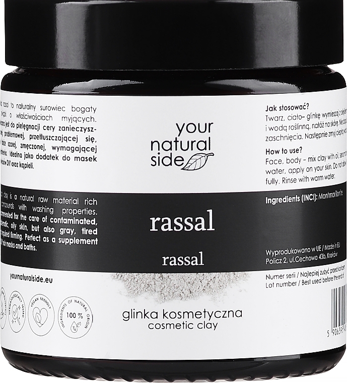 100% naturalna glinka rassal - Your Natural Side Natural Clays Glinka  — Zdjęcie N1