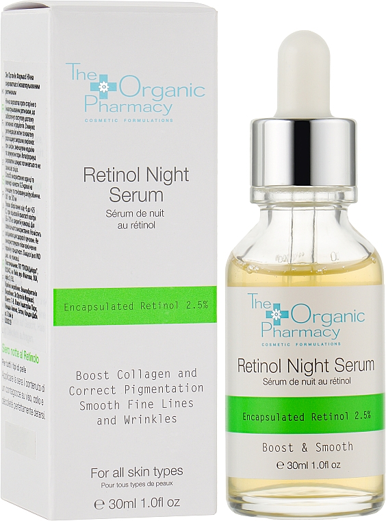 Serum na noc z retinolem - The Organic Pharmacy Retinol Night Serum — Zdjęcie N2