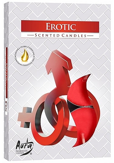 Zestaw podgrzewaczy zapachowych Erotic - Bispol Aura Erotic Scented Candles — Zdjęcie N1