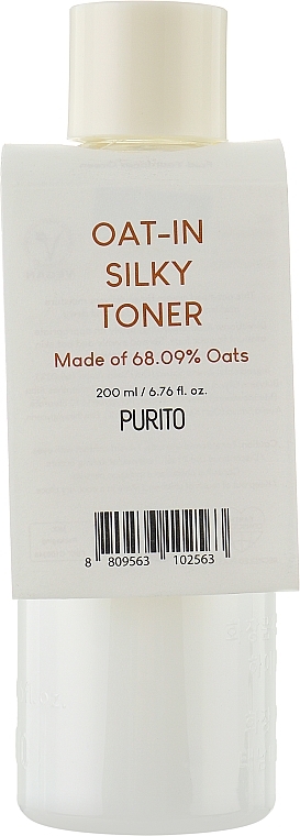Łagodzący tonik do twarzy z nasionami owsa - Purito Oat-in Silky Toner — Zdjęcie N1