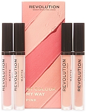Kup Zestaw szminek - Makeup Revolution My Colour My Way Pink Lipstick Set (lipstick/4x3ml)