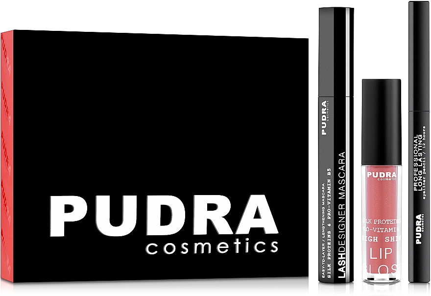 Zestaw - Pudra Try It Kit (mascara/10ml + pencil/3ml + gloss/2.5g)
